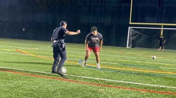 Long Island kids fear a cop was coming to stop their soccer game and find out he had other plans