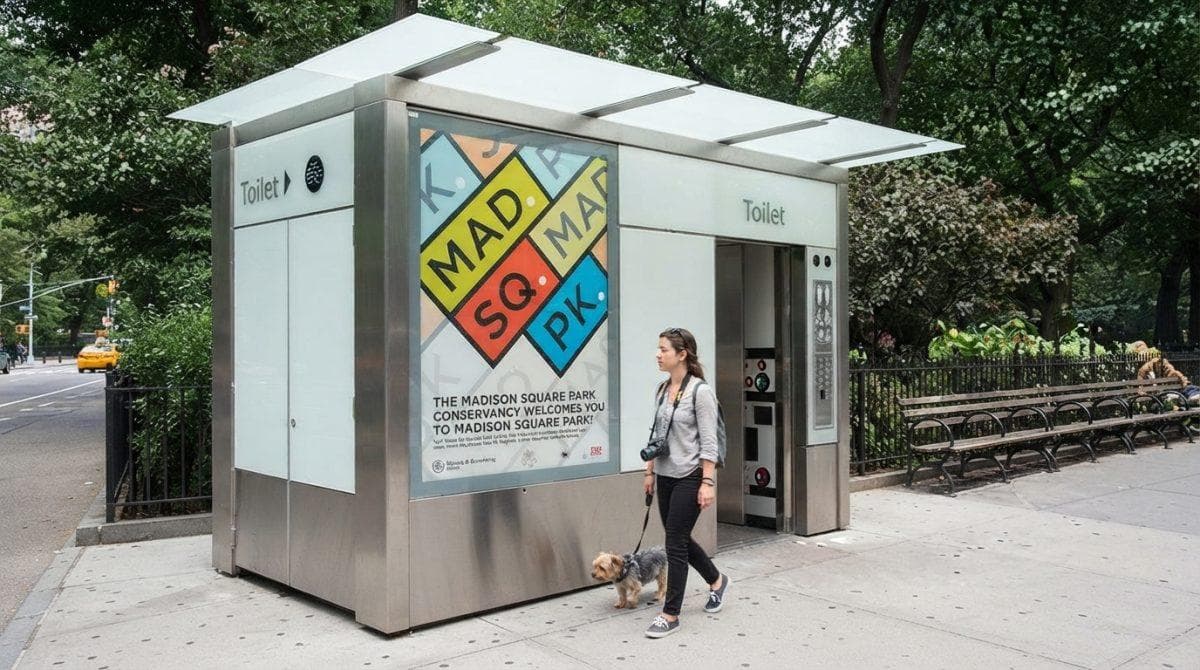 NYC new public toilets put you on the clock and the door opens when time runs out
