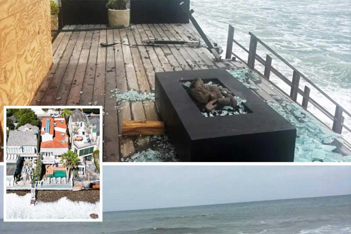 Malibu celebrity homes are being swallowed by king tides physically and in value with no way out in sight