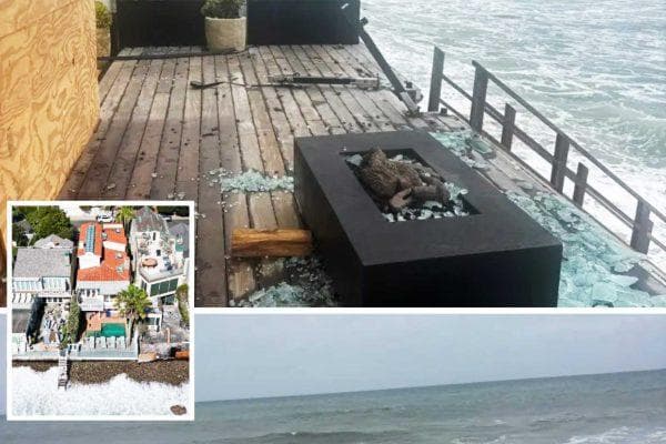 Malibu celebrity homes are being swallowed by king tides physically and in value with no way out in sight