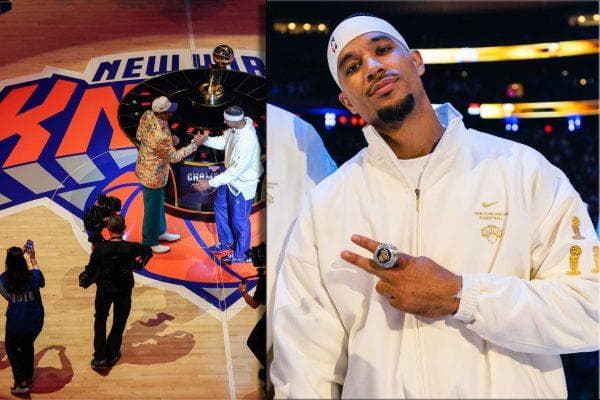 Knicks’ Josh Hart jokingly squares up with assistant coach after tussle