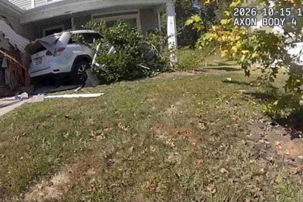 South Carolina teens tried to outrun police in a stolen car but their escape ended at someone’s front door