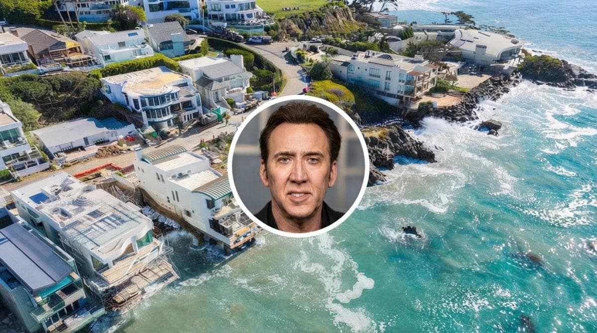 Nicolas Cage Malibu mansion looks dramatically different after sinkhole disaster
