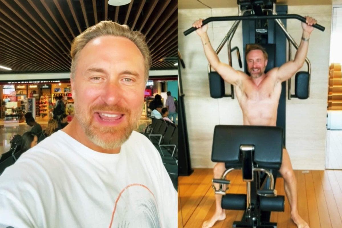 David Guetta’s secret formula to defy age: Weights and cardio with his family in his home Technogym