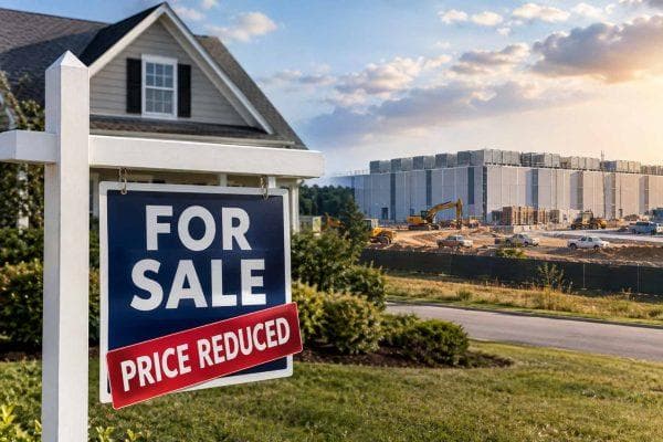 North Carolina woman loses $126,000 off her home when a data center appears behind her house