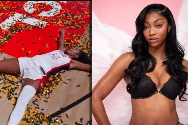 Angel Reese turns heads in daring unzipped Balmain dress with a thigh high slit