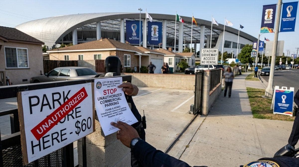 Inglewood residents found a World Cup money-making opportunity and the city isn’t happy about it