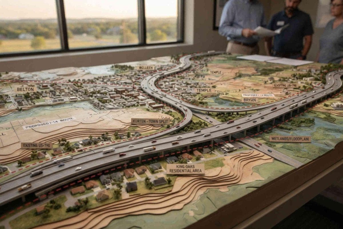 Texas homeowners face an uncertain future as plans for a massive new highway take shape
