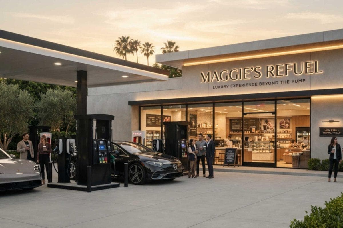 Los Angeles’ first luxury gas station offers a five-star experience beyond the pump