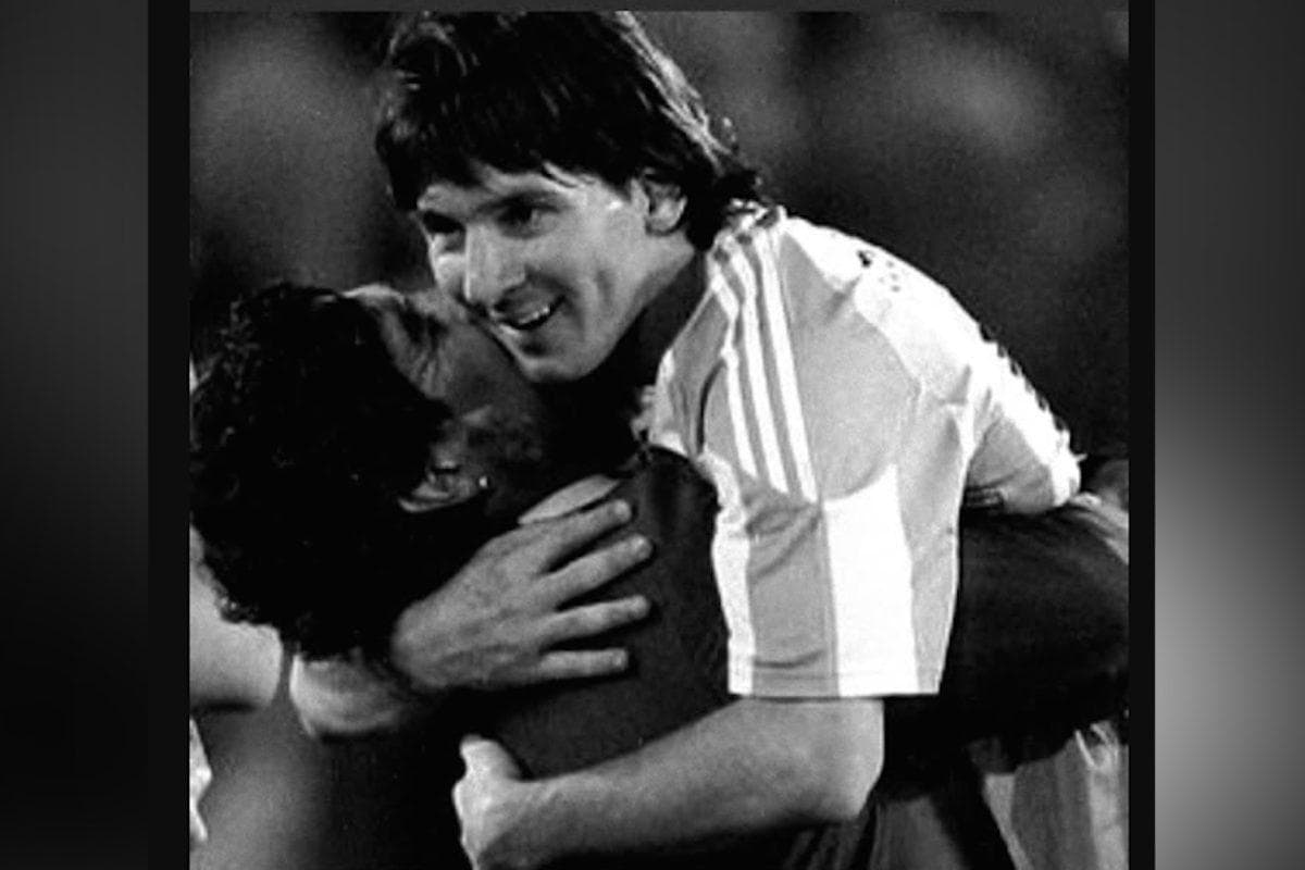 Lionel Messi’s wordless tribute to Maradona shows his absence still hurts