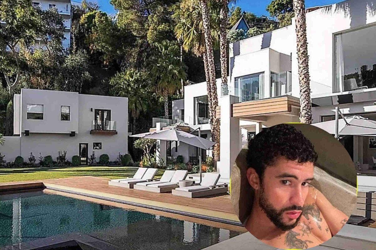 Bad Bunny’s eight-million-dollar minimalist refuge in Hollywood Hills with spectacular panoramic views of Los Angeles