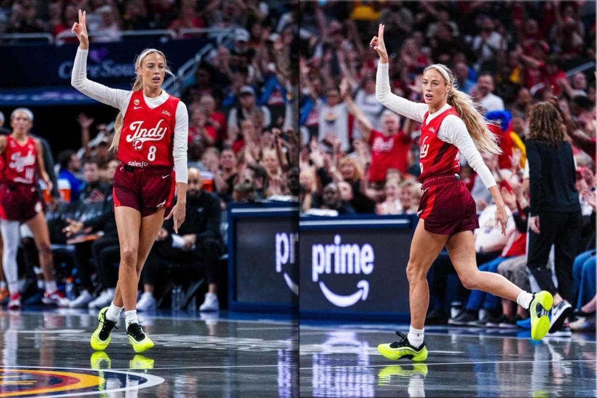Sophie Cunningham shows up in unexpected schoolgirl inspired outfit before Fever game