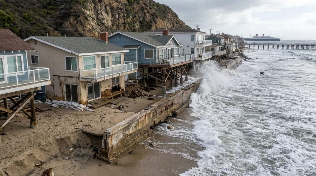 Long Beach homeowners are watching the ocean get dangerously close as the city plans a massive sand rescue
