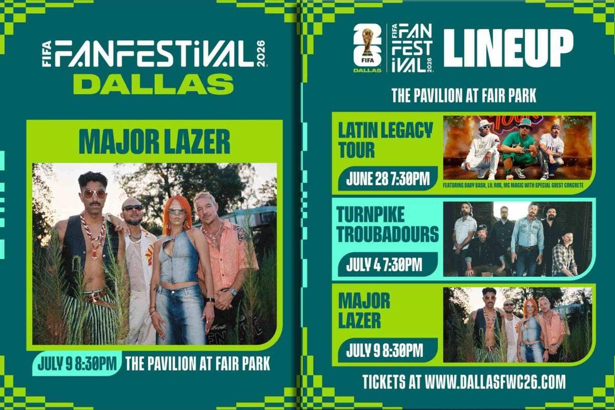 The 2026 World Cup fan festival in Dallas is getting a huge music takeover