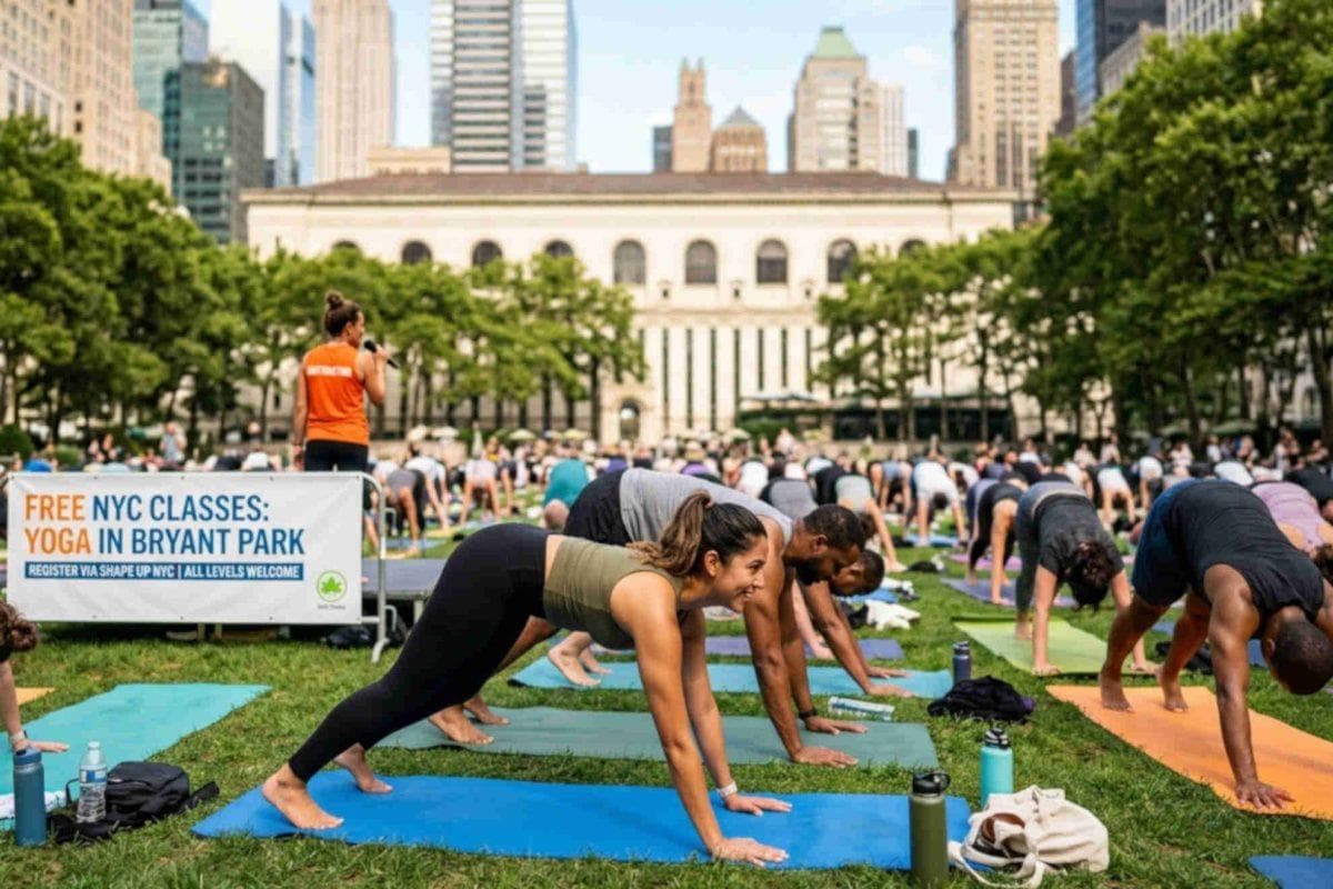 New Yorkers are getting more free ways to stay fit this summer with outdoor classes happening all over the city