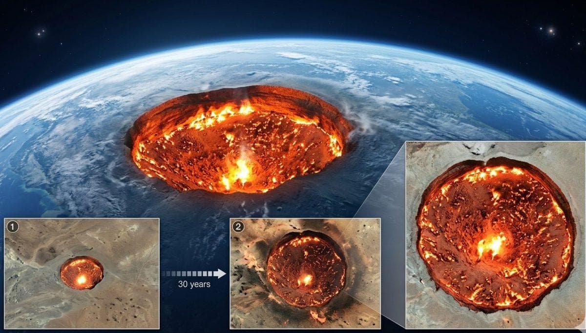 Earth’s so-called ‘gateway to hell’ has tripled in size over 30 years