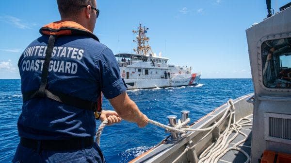 Young Coast Guard rescuer jumped into the dark Pacific and spent two hours fighting to save 16 strangers