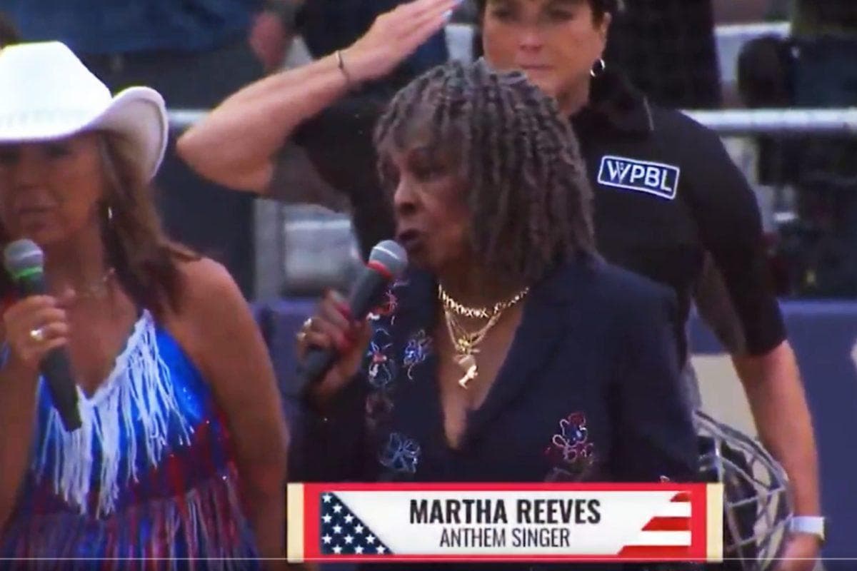 Martha Reeves’ national anthem performance leaves fans talking after women’s pro baseball game