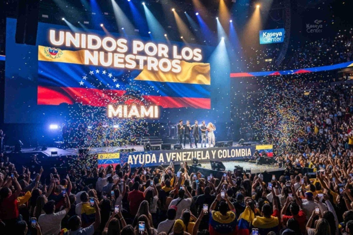 Unidos por los Nuestros brings Latino stars together in Miami for Venezuela and Colombia