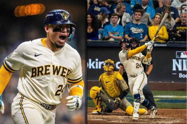 William Contreras torments the Dodgers with three RBIs as Brewers move closer to the World Series