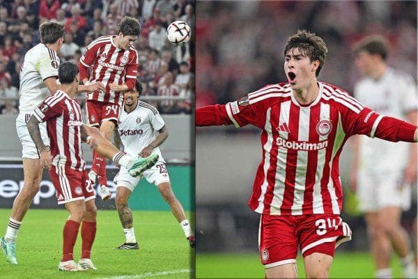 La Hormiga González denied Europa League goal after decisive header seals Olympiacos win