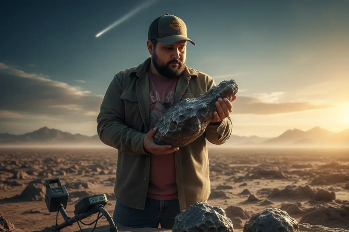Meteorites fall from the sky, the negotiator who sells them for thousands of dollars