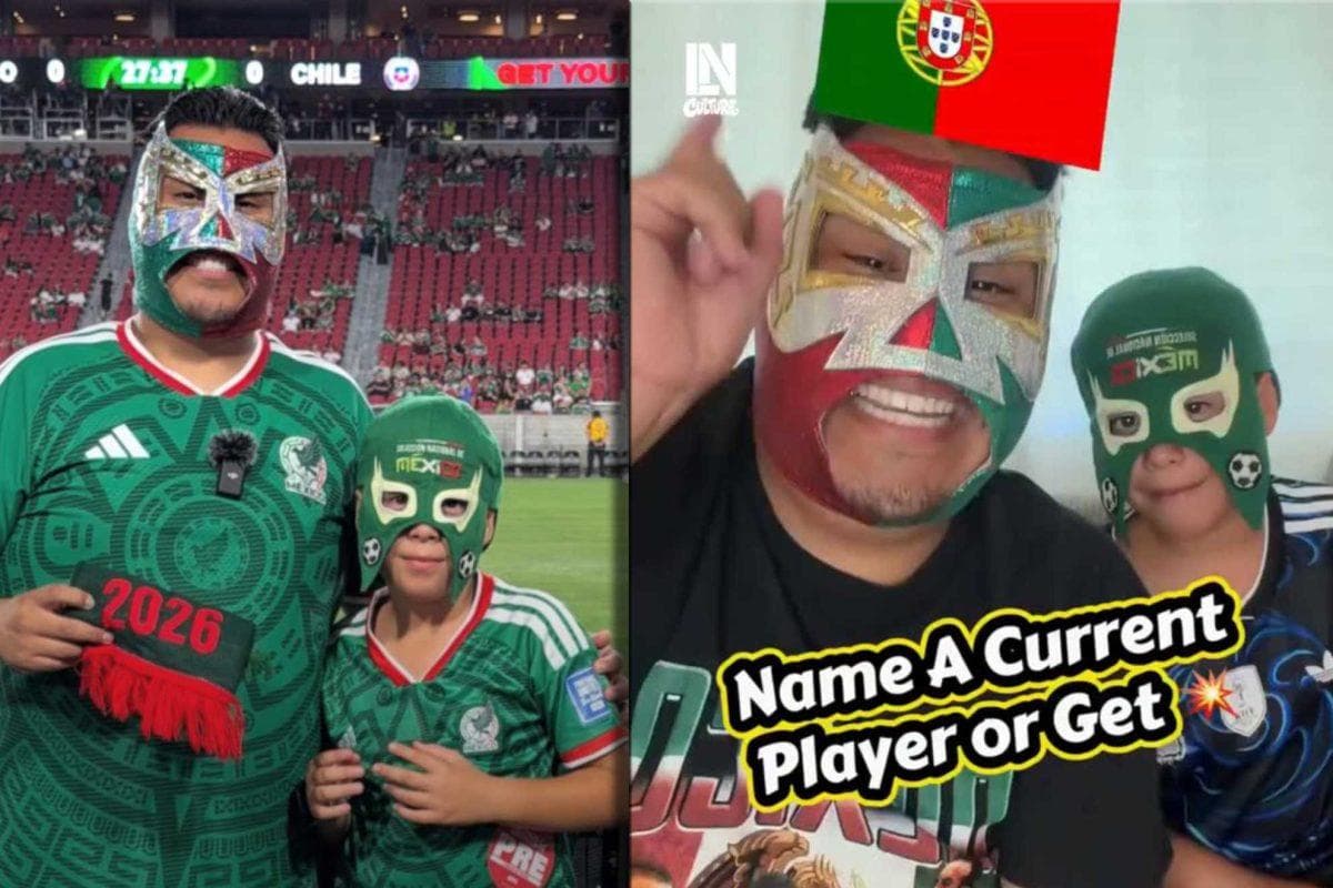 A masked creator is giving Mexican soccer culture a hilarious new twist