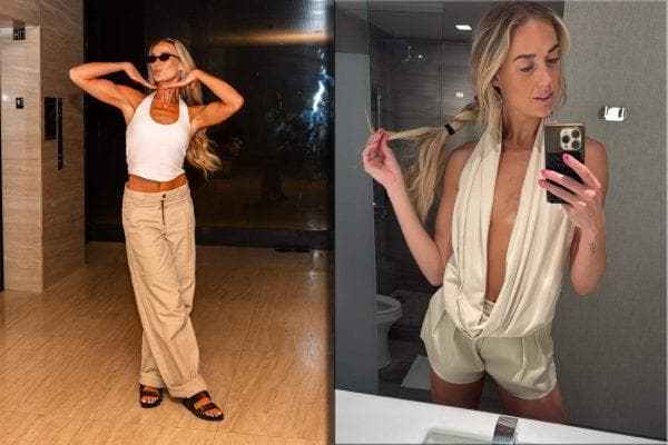 Sophie Cunningham saves one of her leggiest looks for the Fever’s final home game