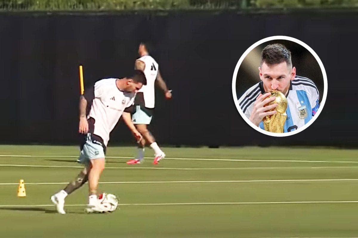 Messi and Argentina are drawing such crowds that police had to step in before training