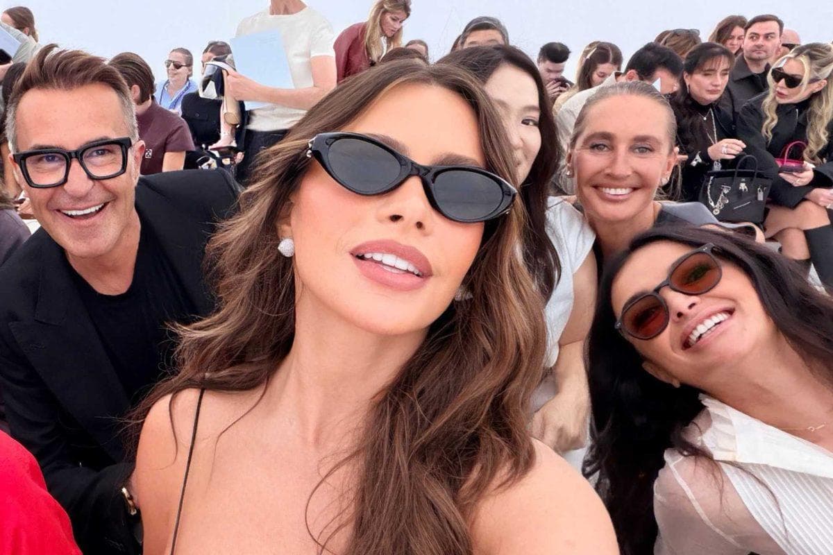 Sofia Vergara’s body hugging dress takes the cake during Paris Fashion Week