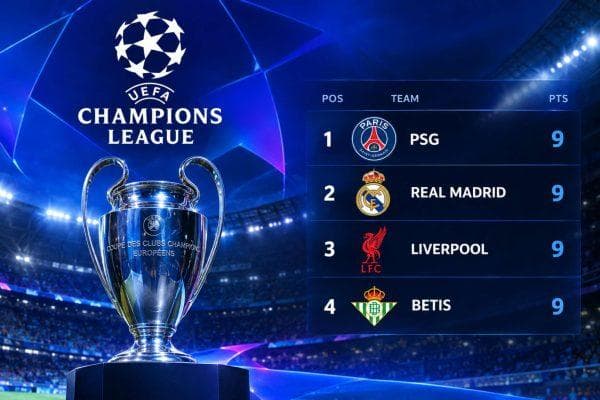 Champions League standings shake up after Matchday 3 as Europe’s biggest clubs fight for position